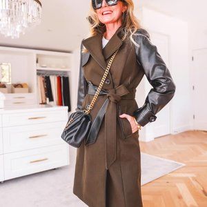 Sam Edelman Mixed-Media Trench